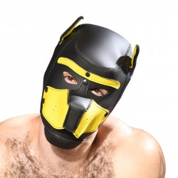  TROPHY BOY Puppy Play Hood Andrew Christian - yellow - ANDREW CHRISTIAN 8594-BLKYW 