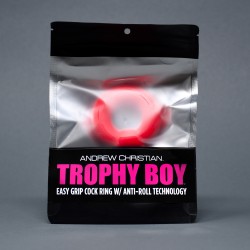 TROPHY BOY Cockring Easy Grip avec Anti-Roll Andrew Christian - rosso - ANDREW CHRISTIAN 8530-RED 