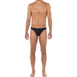 Slip de bain de la marque HOM - Micro Slip de bain HOM Sea life - noir - Ref : 402533 0004