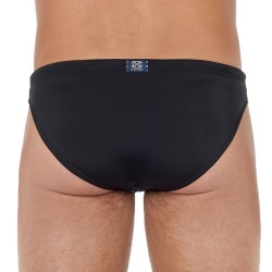 Bath Brief of the brand HOM - Micro Swim briefs HOM Sea life - black - Ref : 402533 0004