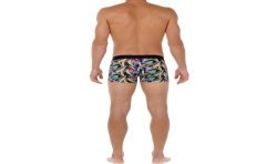 Boxer shorts, Shorty of the brand HOM - Boxer HOM HO1 Funky Styles - black - Ref : 402600 P004