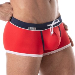 Boxer corti, bagno Shorty del marchio TOF PARIS - Boxer da bagno Holidays TOF PARIS - rosso - Ref : TOF247R