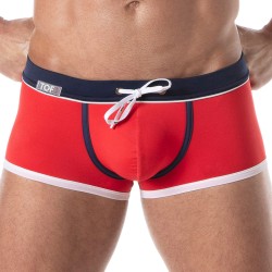 Calzoncillos Boxer, baño Shorty de la marca TOF PARIS - Boxer de baño Holidays TOF PARIS - rojo - Ref : TOF247R