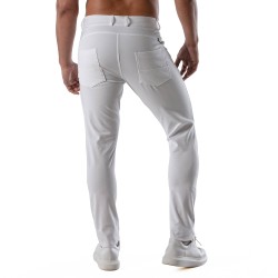 Pantaloni del marchio TOF PARIS - Chino Patriot - Pantaloni bianco - Ref : TOF217B