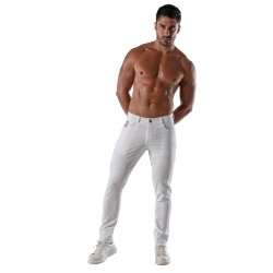 Pantalon de la marque TOF PARIS - Pantalon Chino Patriot - blanc - Ref : TOF217B