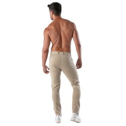 Pantaloni del marchio TOF PARIS - copy of Chino Patriot - Pantaloni beige - Ref : TOF217BE