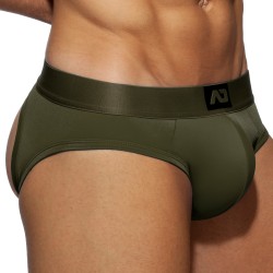 Brief of the brand AD FÉTISH - Bottomless Fetish Slip - khaki - Ref : ADF92 C12