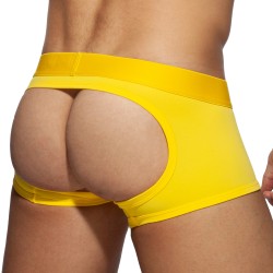 Shorts Boxer, Shorty de la marca AD FÉTISH - Boxer Bottomless Fetish - amarillo - Ref : ADF93 C03