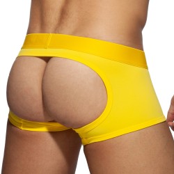 Pantaloncini boxer, Shorty del marchio AD FÉTISH - Boxer Bottomless Fetish - giallo - Ref : ADF93 C03