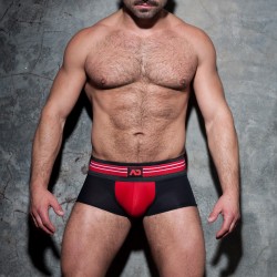 Boxer shorts, Shorty of the brand AD FÉTISH - Trunk double stripe - red - Ref : ADF113 C06