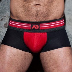 Pantaloncini boxer, Shorty del marchio AD FÉTISH - Trunk double stripe  - rosso - Ref : ADF113 C06