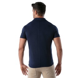 Chemise de la marque TOF PARIS - Chemise à manche courte Patriot Tof Paris - Bleu Marine - Ref : TOF219BU