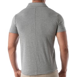 Shirt of the brand TOF PARIS - Tof Paris Patriot Short Sleeve Shirt - Grey - Ref : TOF219G