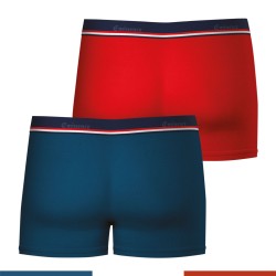 Shorts Boxer, Shorty de la marca EMINENCE - Set de 2 boxeadores masculinos Made of France Eminence - rojo y azul - Ref : LW01 23
