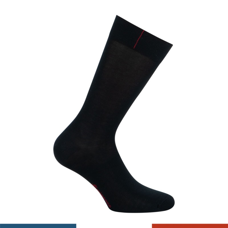 Socks of the brand EMINENCE - Medium-high socks Fil d Ecosse Made in France Eminence - black - Ref : 0V04 6107