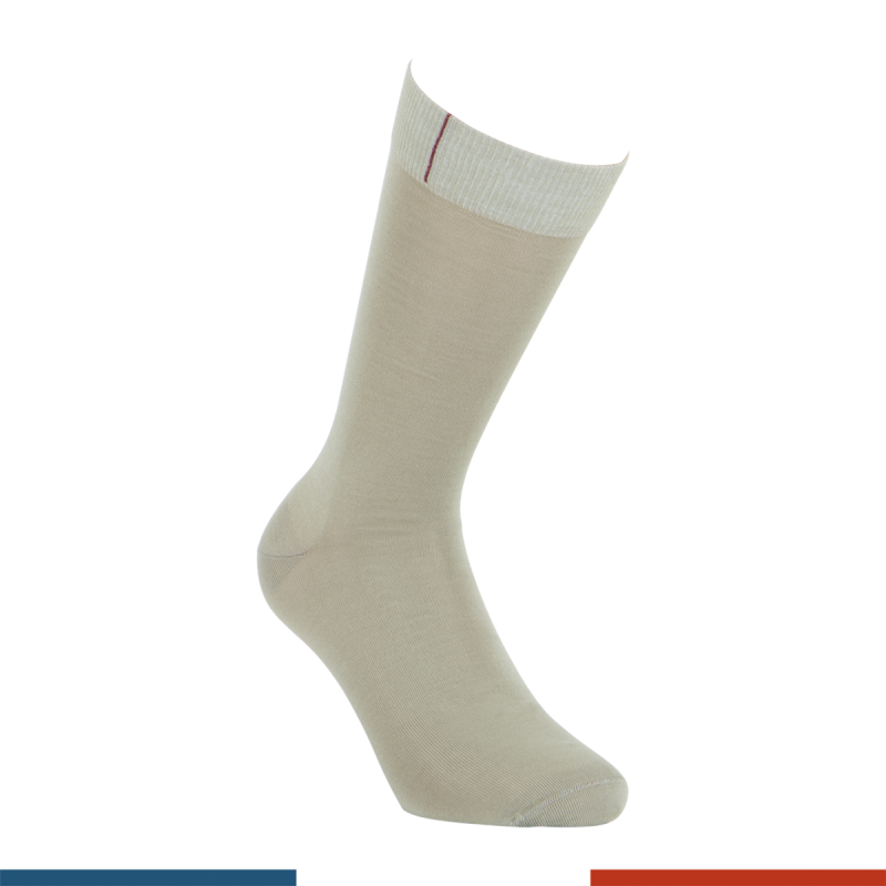 Calcetines de la marca EMINENCE - Calcetines de media altura Hilado de Escocia Hecho en Francia Eminence - beige - Ref : 0V04 20