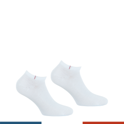 Socks of the brand EMINENCE - Set of 2 pairs of socks Cotton Combed Made in France Eminence - white - Ref : LV01 2320