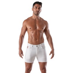 Short of the brand TOF PARIS - Chino Patriot Tof Paris Short - white - Ref : TOF216B