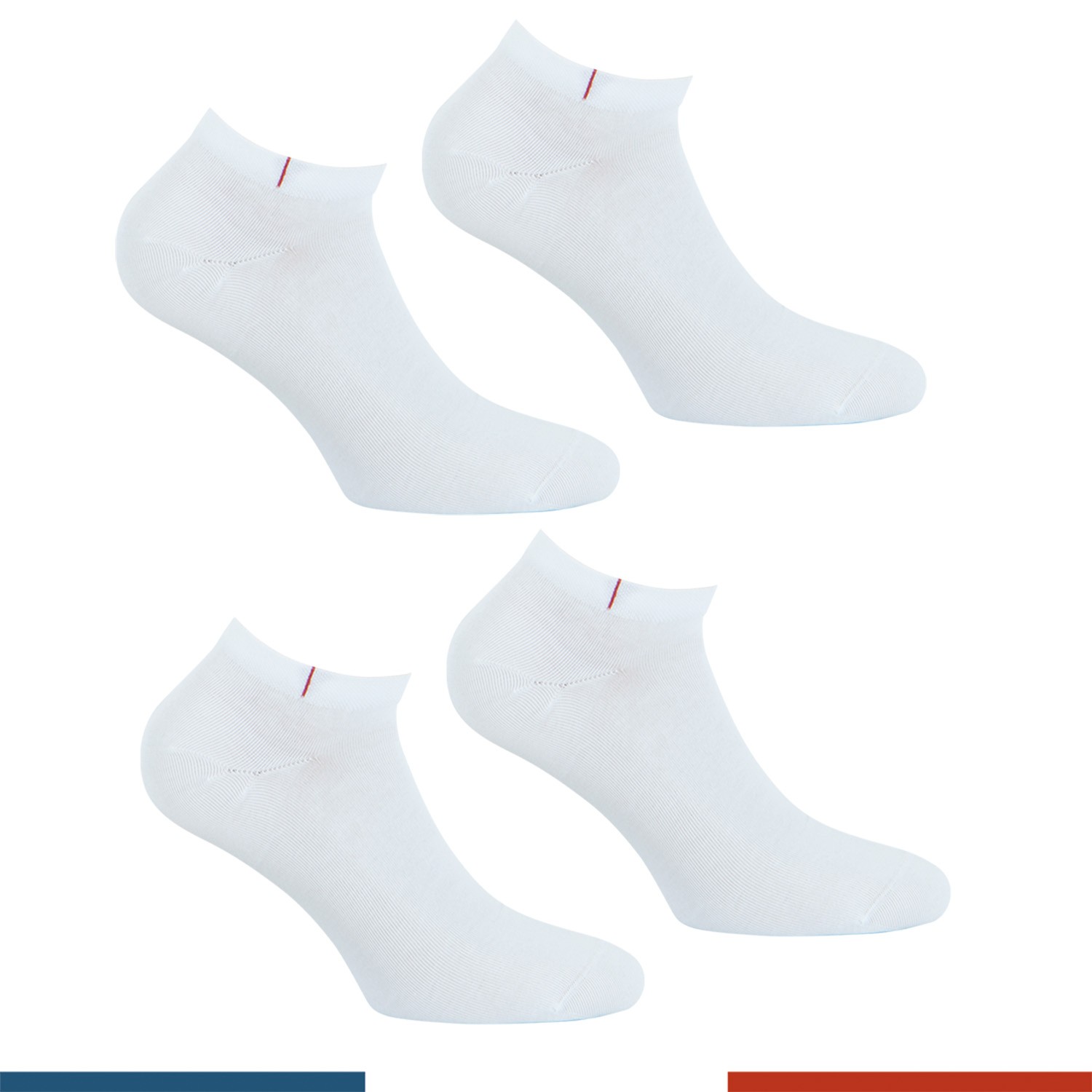 Lot de 2 paires de chaussettes unisexes fabriquées en France