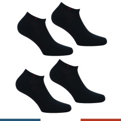 Calzini del marchio EMINENCE - Set di 2 paia di calze Cotone Pettinato Made in France Eminence - nero - Ref : LV01 2300