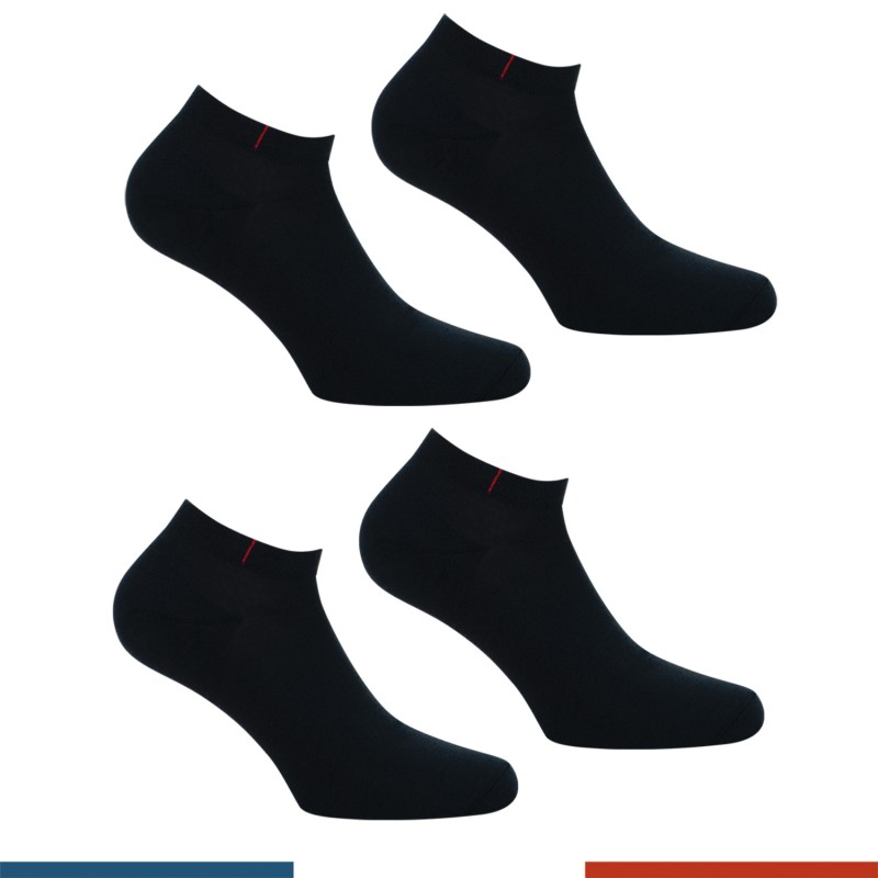 Chaussettes & socquettes de la marque EMINENCE - Lot de 2 paires de socquettes Coton Peigné Fait en France Eminence - noir - Ref