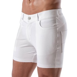 Short of the brand TOF PARIS - Chino Patriot Tof Paris Short - white - Ref : TOF216B