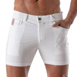 Short of the brand TOF PARIS - Chino Patriot Tof Paris Short - white - Ref : TOF216B