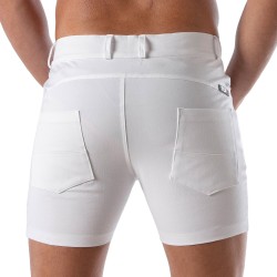 Short of the brand TOF PARIS - Chino Patriot Tof Paris Short - white - Ref : TOF216B