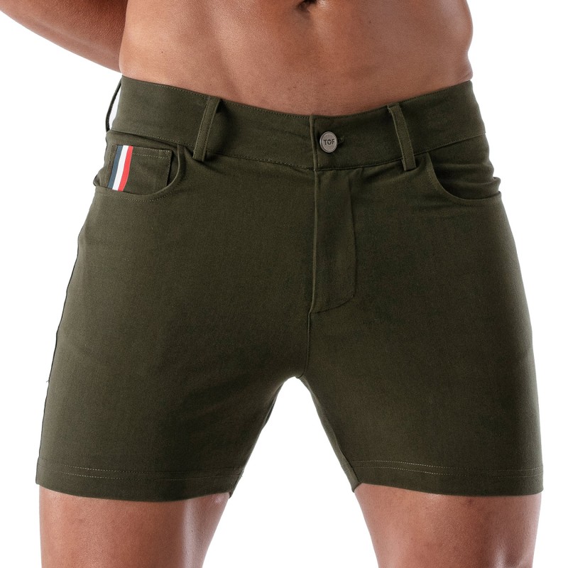 Kurze der Marke TOF PARIS - Patriot Tof Paris Chino Shorts - khaki - Ref : TOF216K