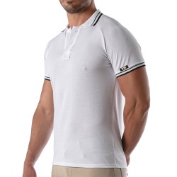 Polo de la marque TOF PARIS - Polo Patriot Tof Paris - Blanc - Ref : TOF220B