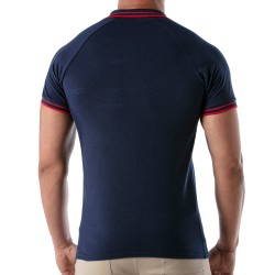 Polo del marchio TOF PARIS - Polo Patriot Tof Paris - Blu Navy - Ref : TOF220BU