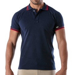 Polo del marchio TOF PARIS - Polo Patriot Tof Paris - Blu Navy - Ref : TOF220BU