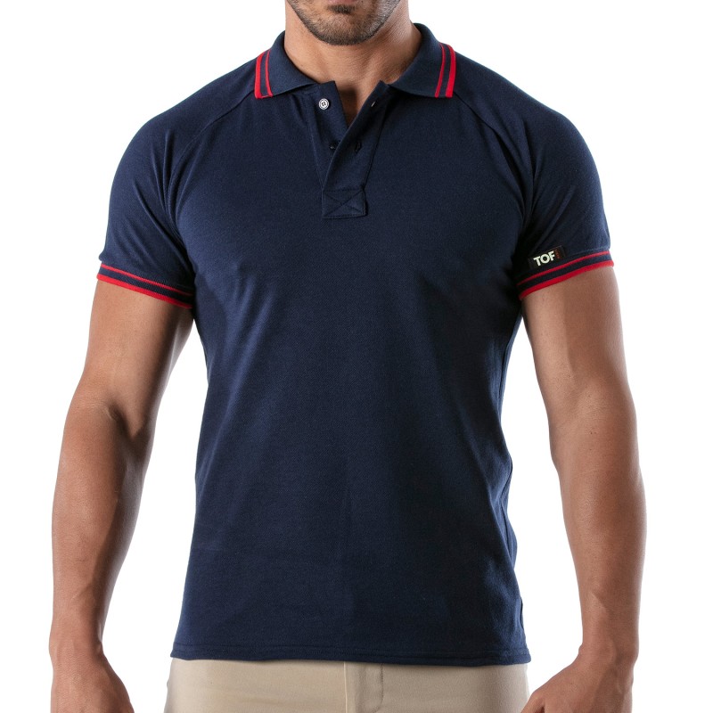 Polo of the brand TOF PARIS - Polo Patriot Tof Paris - Navy Blue - Ref : TOF220BU