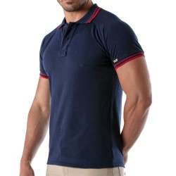 Polo de la marque TOF PARIS - Polo Patriot Tof Paris - Bleu Marine - Ref : TOF220BU