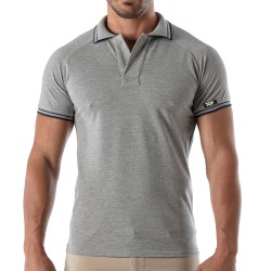 Polo de la marque TOF PARIS - Polo Patriot Tof Paris - Gris - Ref : TOF220G