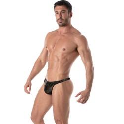 Slip de bain de la marque TOF PARIS - String de bain Splendid Tof Paris - Noir - Ref : TOF266O