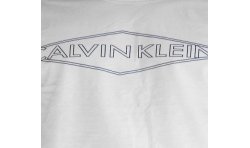 Kurze Ärmel der Marke CALVIN KLEIN - T-shirt Losange Logo - Ref : M5546E 100
