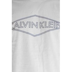 Kurze Ärmel der Marke CALVIN KLEIN - T-shirt Losange Logo - Ref : M5546E 100