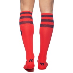 Socken der Marke ADDICTED - Lange Socken AD - rot - Ref : AD382 C06