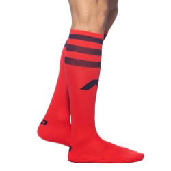Chaussettes & socquettes de la marque ADDICTED - Chaussettes longues AD - rouge - Ref : AD382 C06