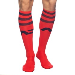 Socks of the brand ADDICTED - Long socks AD - red - Ref : AD382 C06