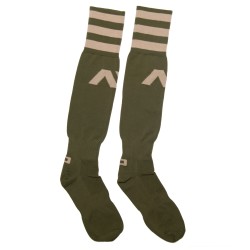 Chaussettes & socquettes de la marque ADDICTED - Chaussettes longues AD - kaki - Ref : AD382 C12