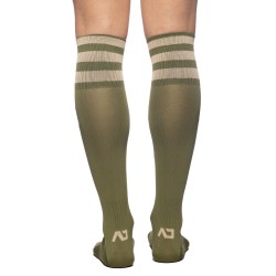Socks of the brand ADDICTED - Long socks AD - khaki - Ref : AD382 C12