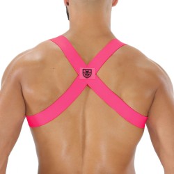 Imbracatura del marchio TOF PARIS - Imbracatura Elastic Party Boy Tof Paris - Rosa fluo - Ref : H0018PF