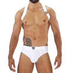 Harnais de la marque TOF PARIS - Harnais Elastique Party Boy Tof Paris - Blanc - Ref : H0018B