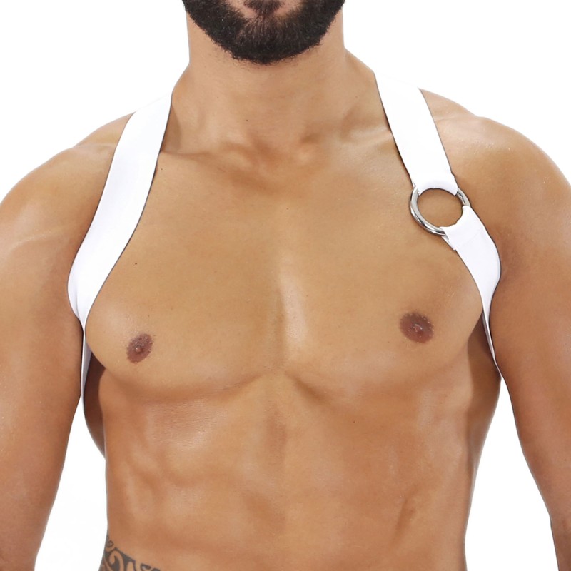 Imbracatura del marchio TOF PARIS - Imbracatura Elastic Party Boy Tof Paris - Bianco - Ref : H0018B