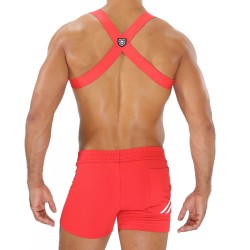 Imbracatura del marchio TOF PARIS - Imbracatura Elastic Party Boy Tof Paris - Rosso - Ref : H0018R