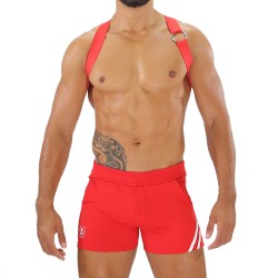 Imbracatura del marchio TOF PARIS - Imbracatura Elastic Party Boy Tof Paris - Rosso - Ref : H0018R