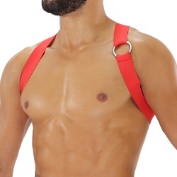 Imbracatura del marchio TOF PARIS - Imbracatura Elastic Party Boy Tof Paris - Rosso - Ref : H0018R