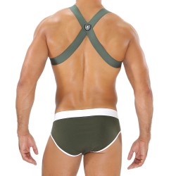 Imbracatura del marchio TOF PARIS - Imbracatura Elastic Party Boy Tof Paris - Cachi - Ref : H0018K